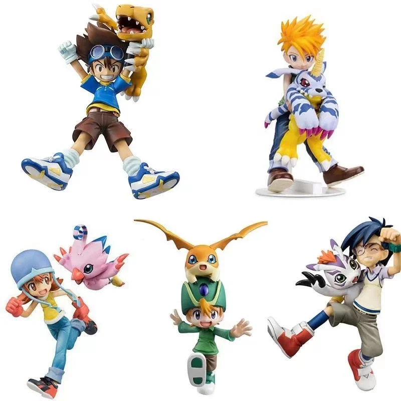 Anime Digimon Digital Monster Agumon Gabumon Tailmon Piyomon Action Figure PVC toys Collection Figures For Friends Gifts