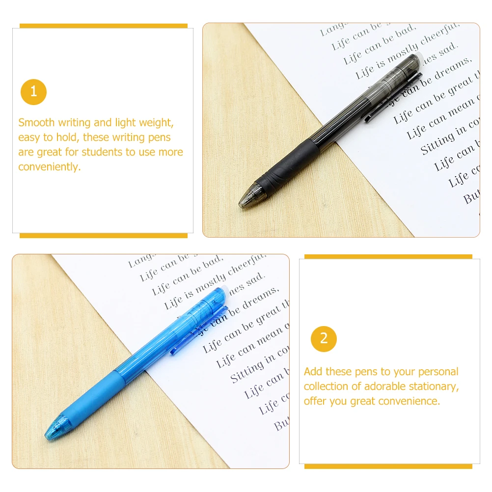 

8pcs Erasable 0.5Mm Smooth Writing For Kids Students Office Supplies Bulk Ink Pens Writing Pen Sets Aesthetic Note