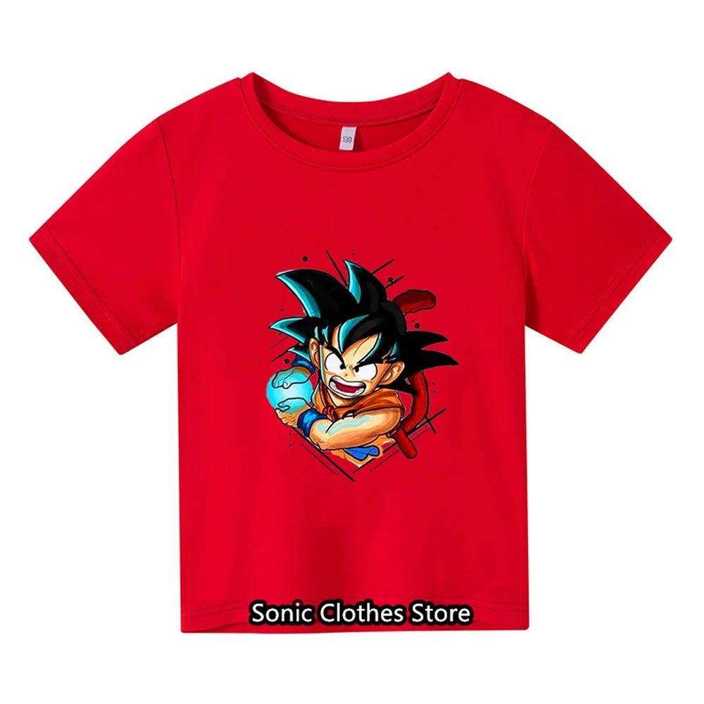 

Anime Dragon Ball T Shirts Kids Boy Clothes Goku Vegeta Cosplay Costume Kids Boys T-shirts Dragon Ball T-shirt Children Clothing