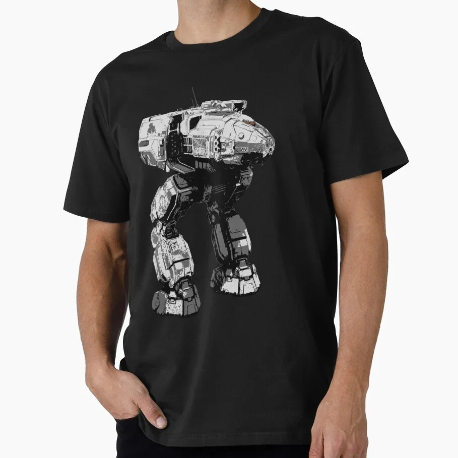 This is one fellow you don't want stalking you Battletech Mechwarrior MWO Mech Combat Gift t shirt for  Gamer Short sleeve Tee