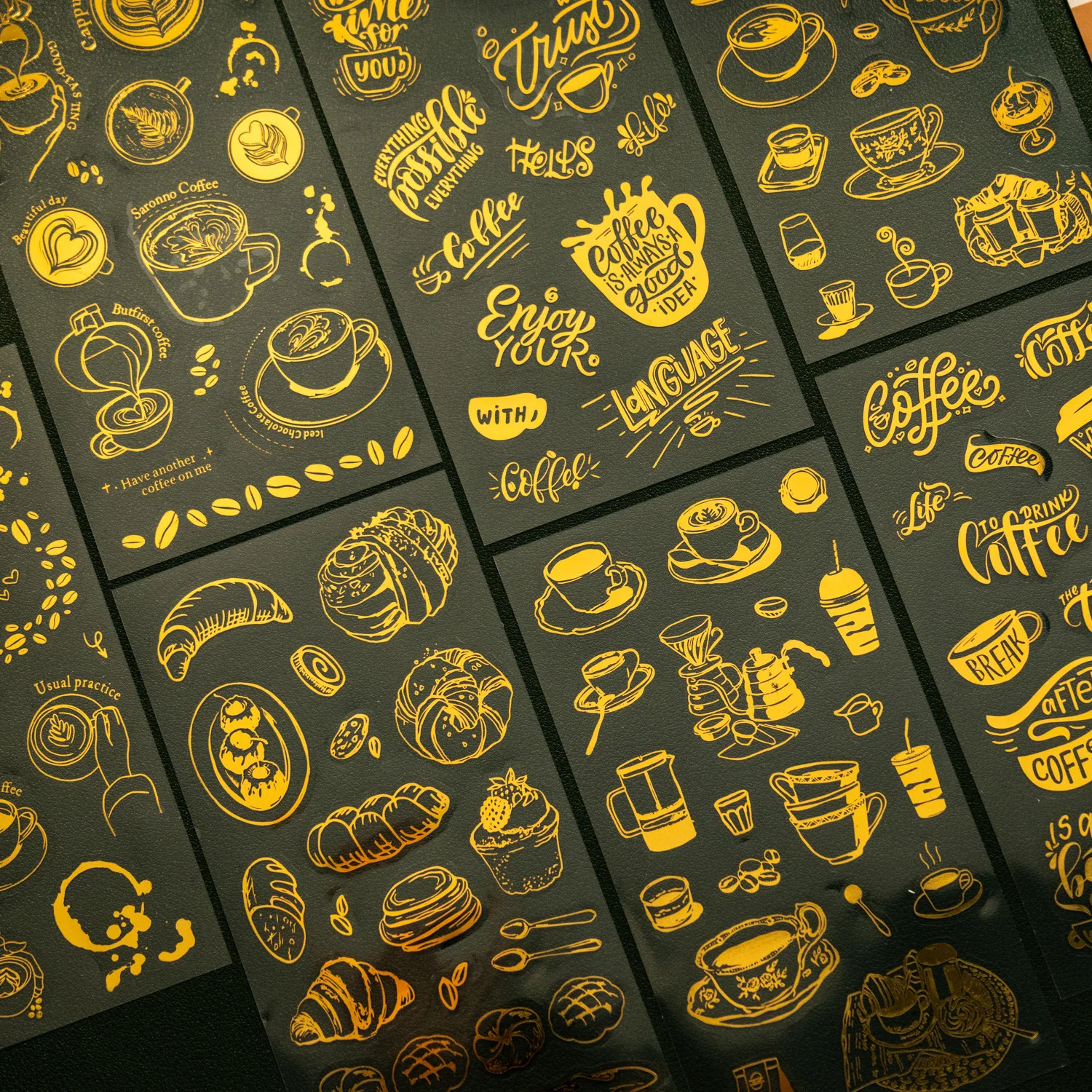 

2pcs/lot Kawaii Stationery Stickers Girls' Coffee Elective Course Junk journaling stickers Planner Decorative Scrapbooking