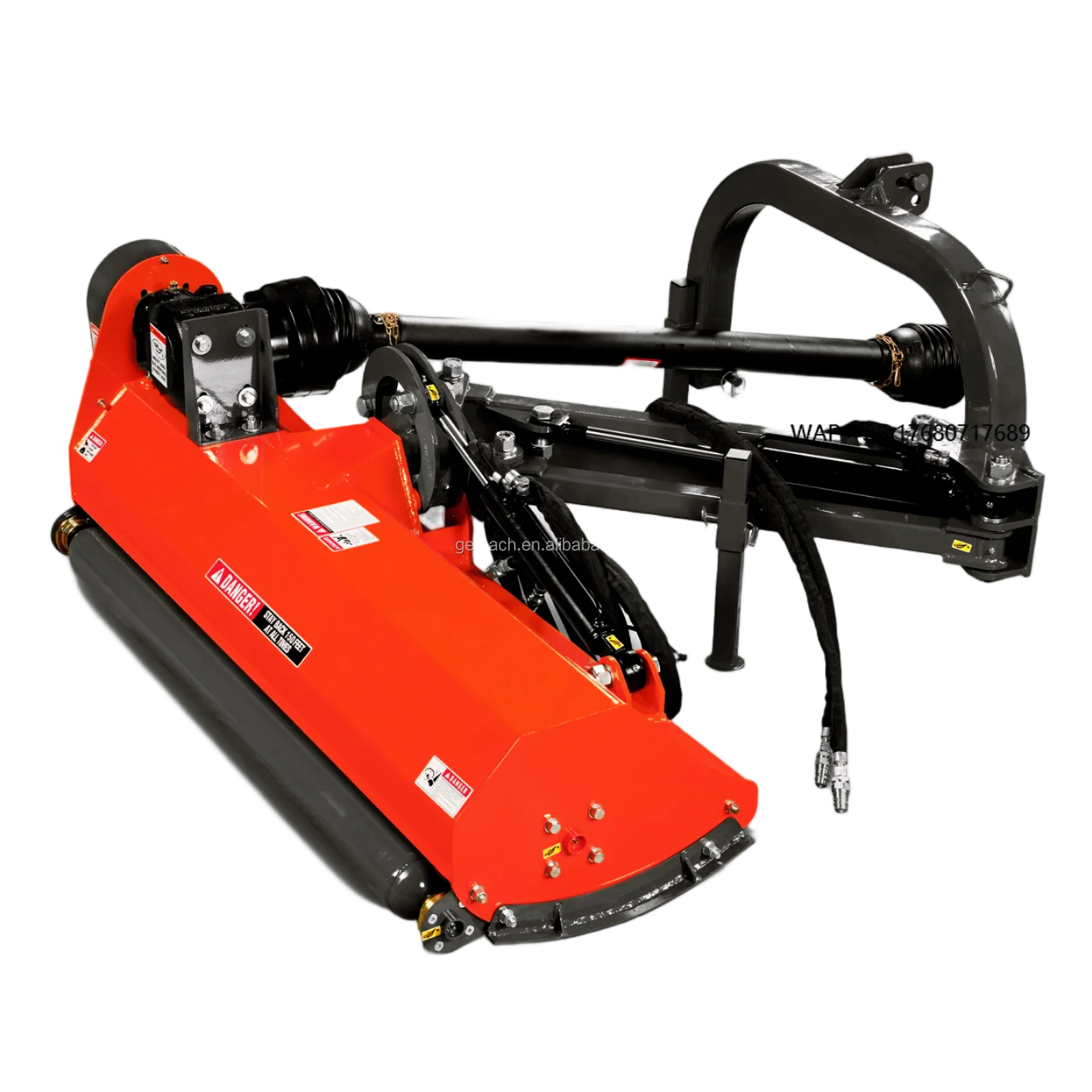 

New 1.2m Light Duty Hydraulic Rear Mounted Flail Mower PTO Tractor Offset Ditch Grass Cutter Brush Cutter for Farm Use