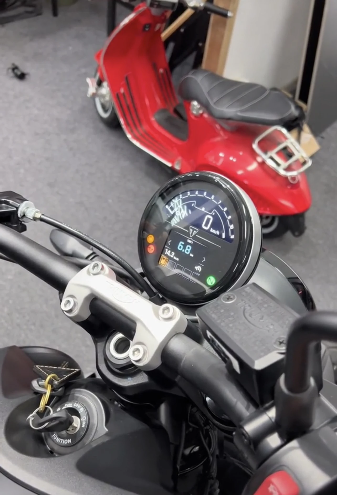 Motorcycle instrument protective film is applicable to trident 660 odometer scratch resistant film transparent film