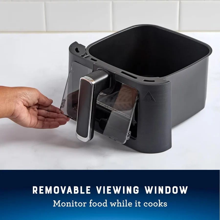 コンパクトな4クォートデジタルエアフライヤー、透明窓付きで簡単に監視できる、省エネの卓上調理ソリューションに最適