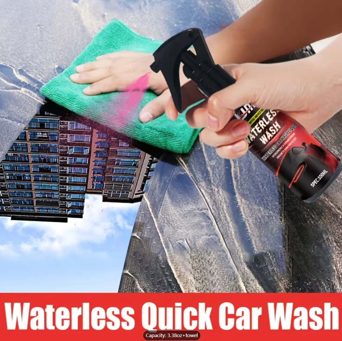 Special Price Car Cleaner, All-in-One Fast Polishing & Coating Spray. Suitable for wheel hubs and headlight restoration. No-rins