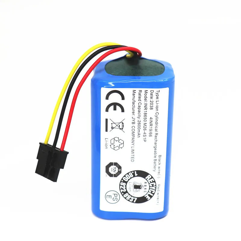 Bateria de aspirador para Chuwi, Polaris, Kitfort, DIBEA, Ecovacs, iBoto, iLife, Genio, Liectoux, Xiaomi, 4S1P, 3200mAh, 14.8V, 14.4V