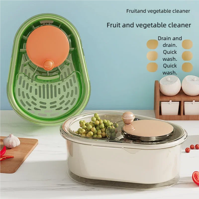 

Новая мойка для фруктов, ручная мойка для фруктов и овощей для удаления остатков пестицидов и пятен, для мытья овощей, сливная корзина