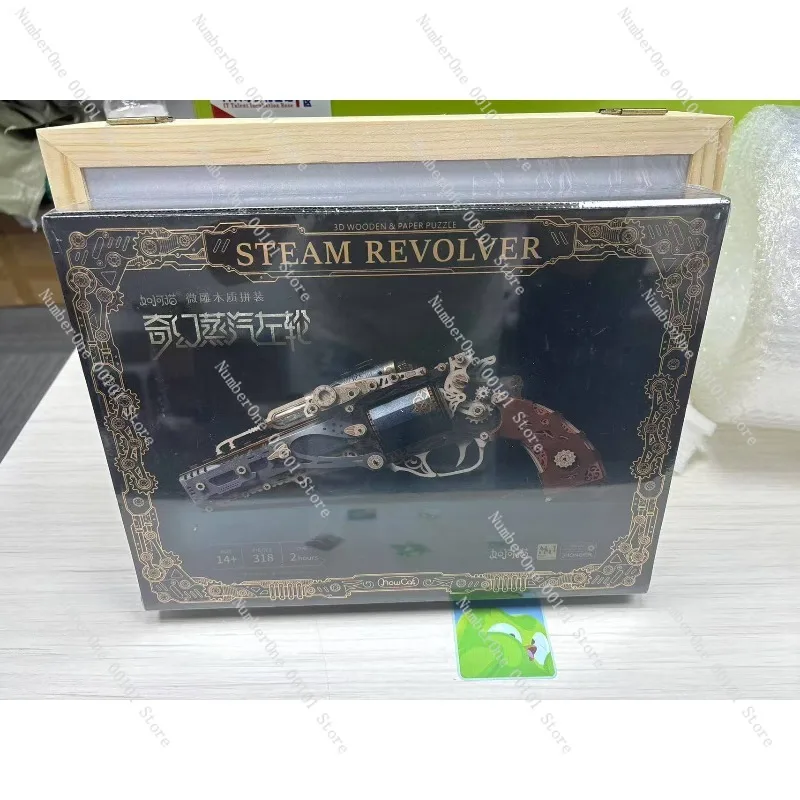

Steampunk Revolver Building Kit, DIY Mechanical Pistol Model, Unique Boyfriend Gift, Cool Desk Decor for Men & Teen Boys