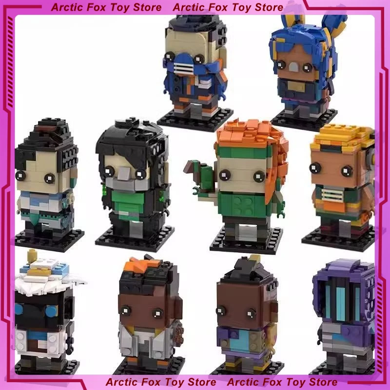 

Valorant Omen Astra Phoenix Skye Sage Sova Neon Reyna Yoru Breach Viper Fade Harbor Brimstone Raze Строительные блоки Подарочные игрушки