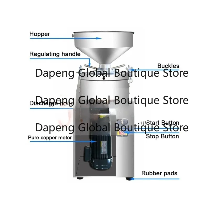 Multifunctional Colloid Mill Small Food Grinding Machine For Jam Peanut Butter Mayonnaise Food Processing Equipment