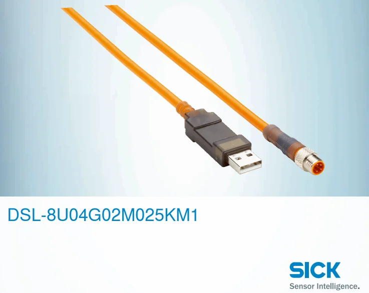 Germany SICK DSL-8U04G02M025KM1 Plug Cable Sensor, Order Number: 6034574