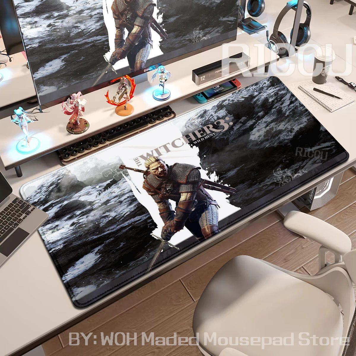 Large Gaming Keyboard Mouse Mat T The Witchers Mouse Pad Gamer Cabinet Deskmat Mausepad HD Desk Pad Extended Mats XXL Playmat
