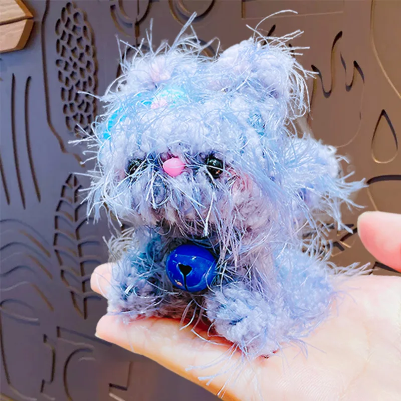 ぬいぐるみクリエイティブぬいぐるみ犬キーホルダーペンダントかわいい漫画ランドセル人形キーホルダーぶら下げ飾り子供のおもちゃ誕生日ギフト