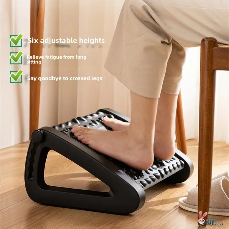 Office Footrest Sofa Leg Rest Anti-Lift Foot Pad Desk underneath Leg Rest Footstool Durable Plastic Footrest for Office Use
