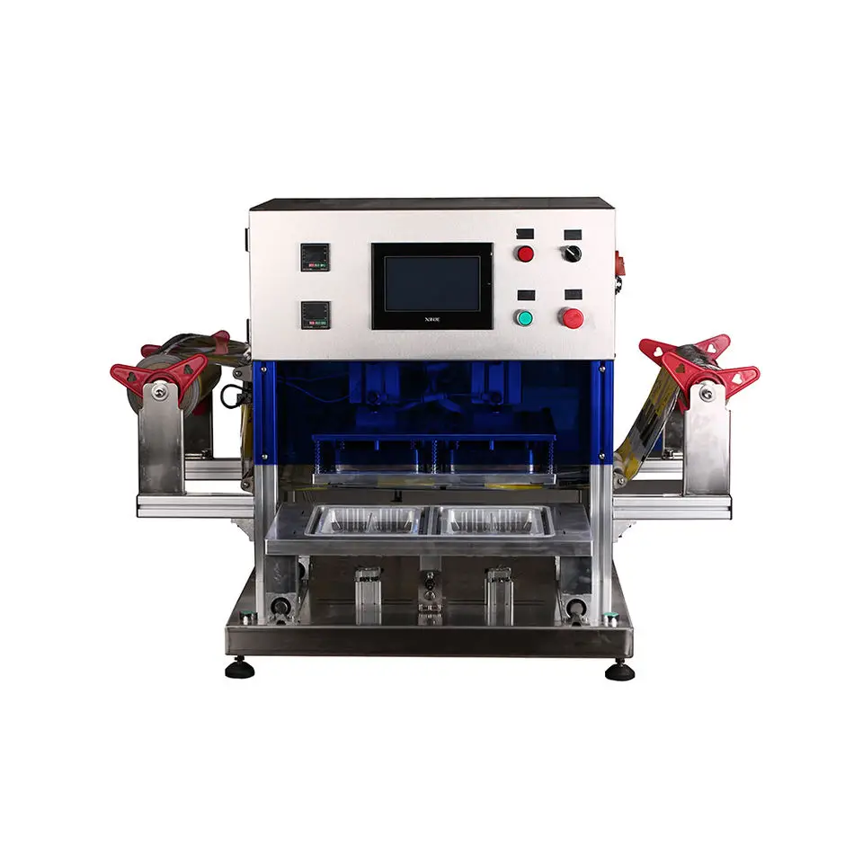 Automatic Tray Sealer For Fast Food Take Away Sandwich Aluminum Foil Film Packaging Machines