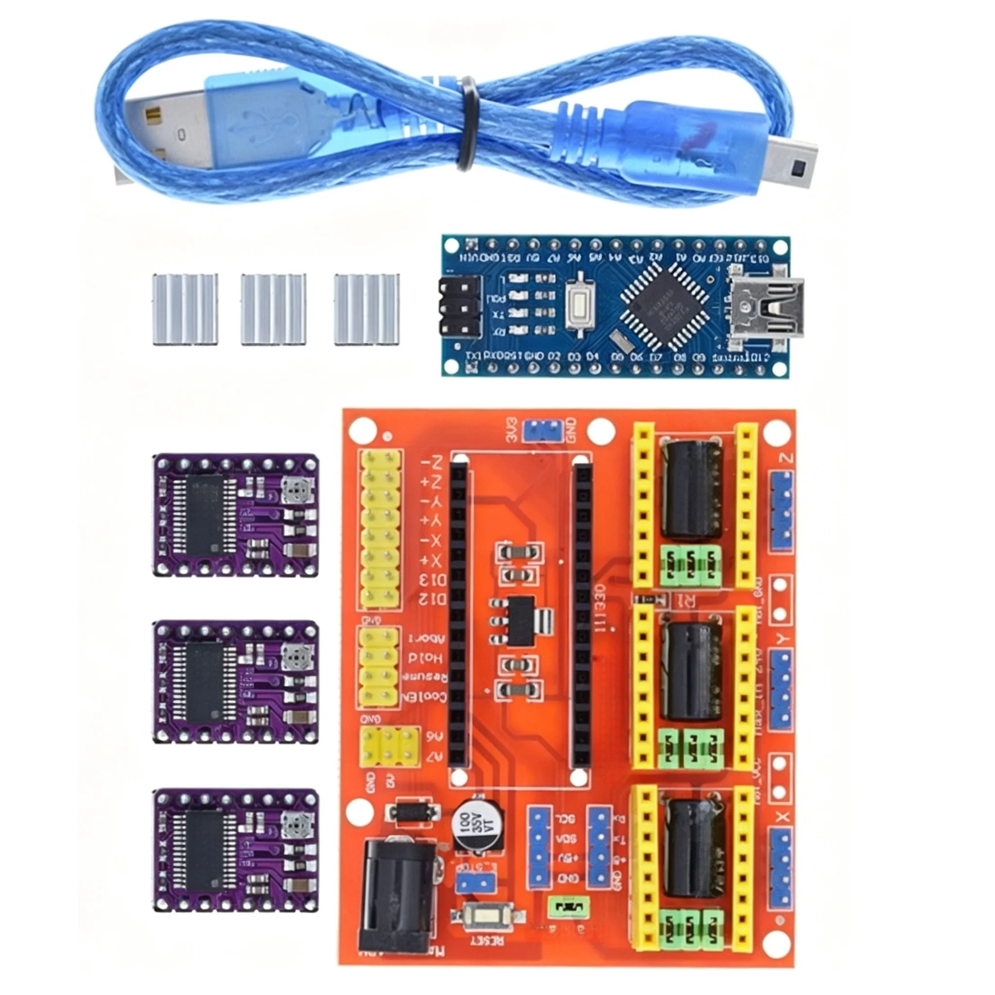 DRV8825 A4988 Stepper Motor Driver Module Board Kit For 3D Printer CNC Engraving Machine Accessories