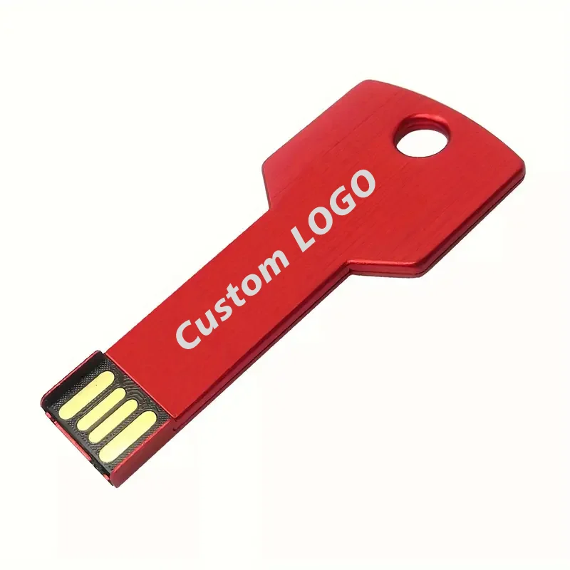 

Free Custom Laser Engraving LOGO Color Metal Key Model USB2.0 Flash Drive 4GB 8GB 16GB 32GB 64GB 128GB