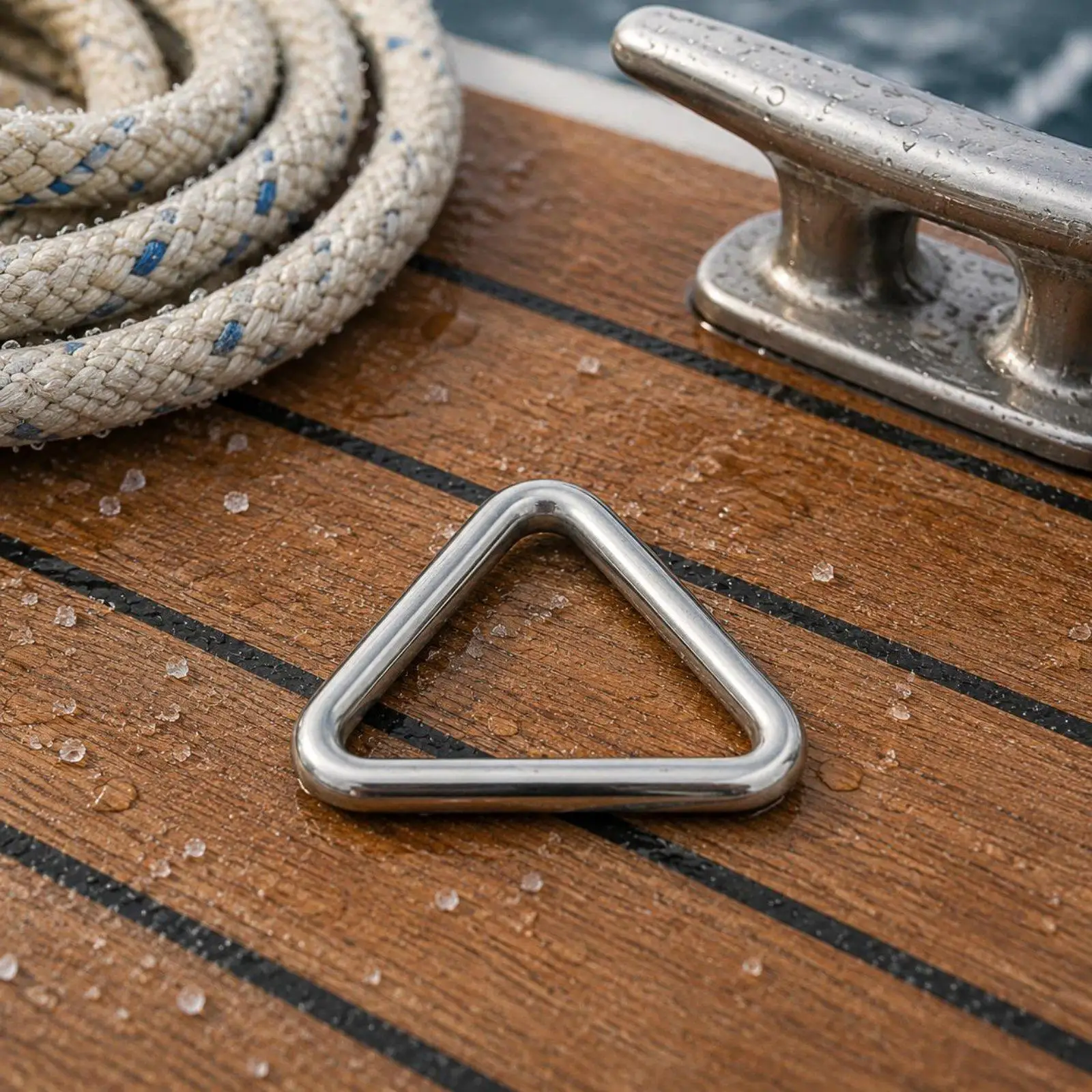 SS316 Diving Jacket Triangle Loop Durable Connector for Scuba Harness and Sailing Equipment