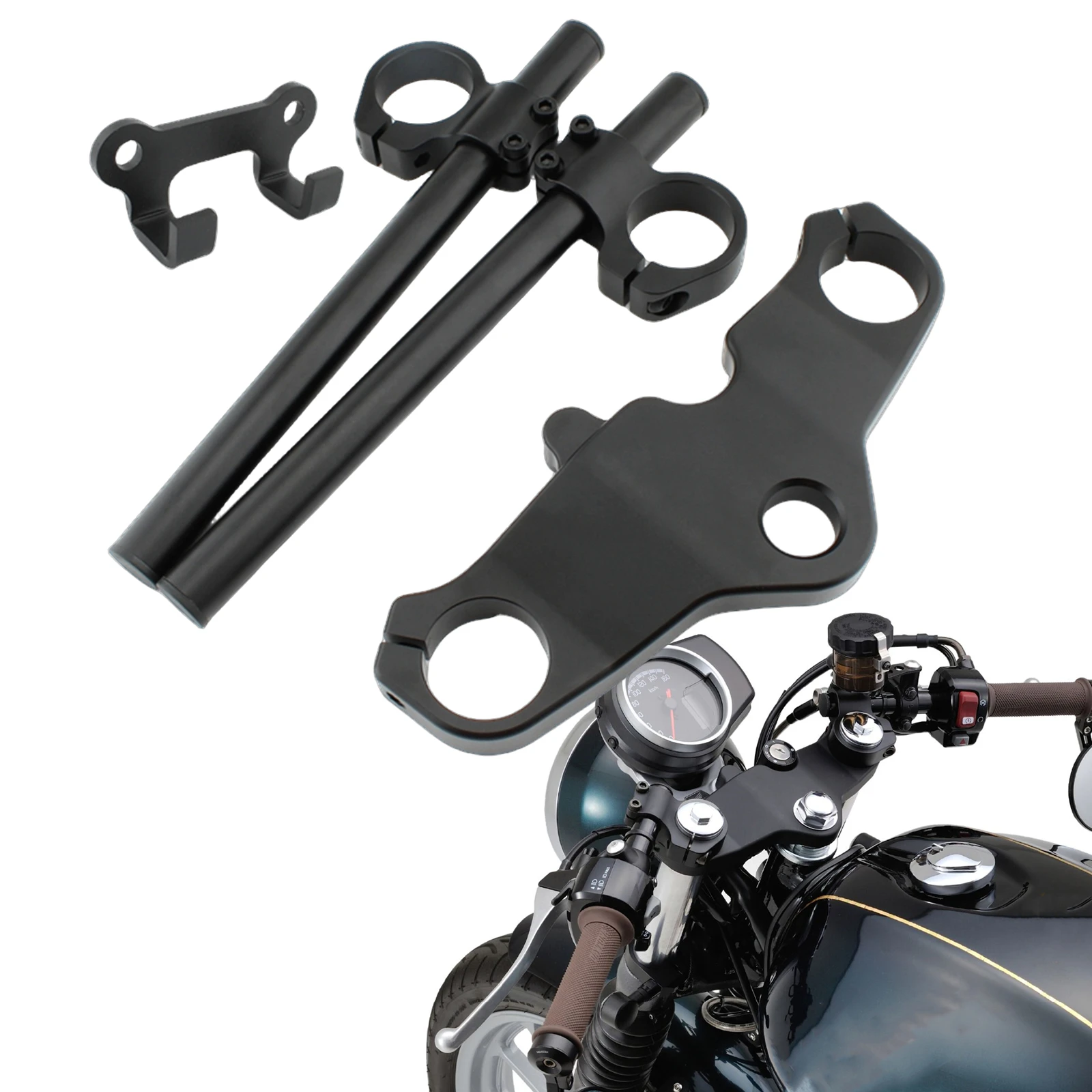 For Honda GB350 GB350S CB350 CB350S 2021-up GB350 NC59 Motorcycle Handlebar Fork Tube Headlight Moved Bracket Upper Triple Tree