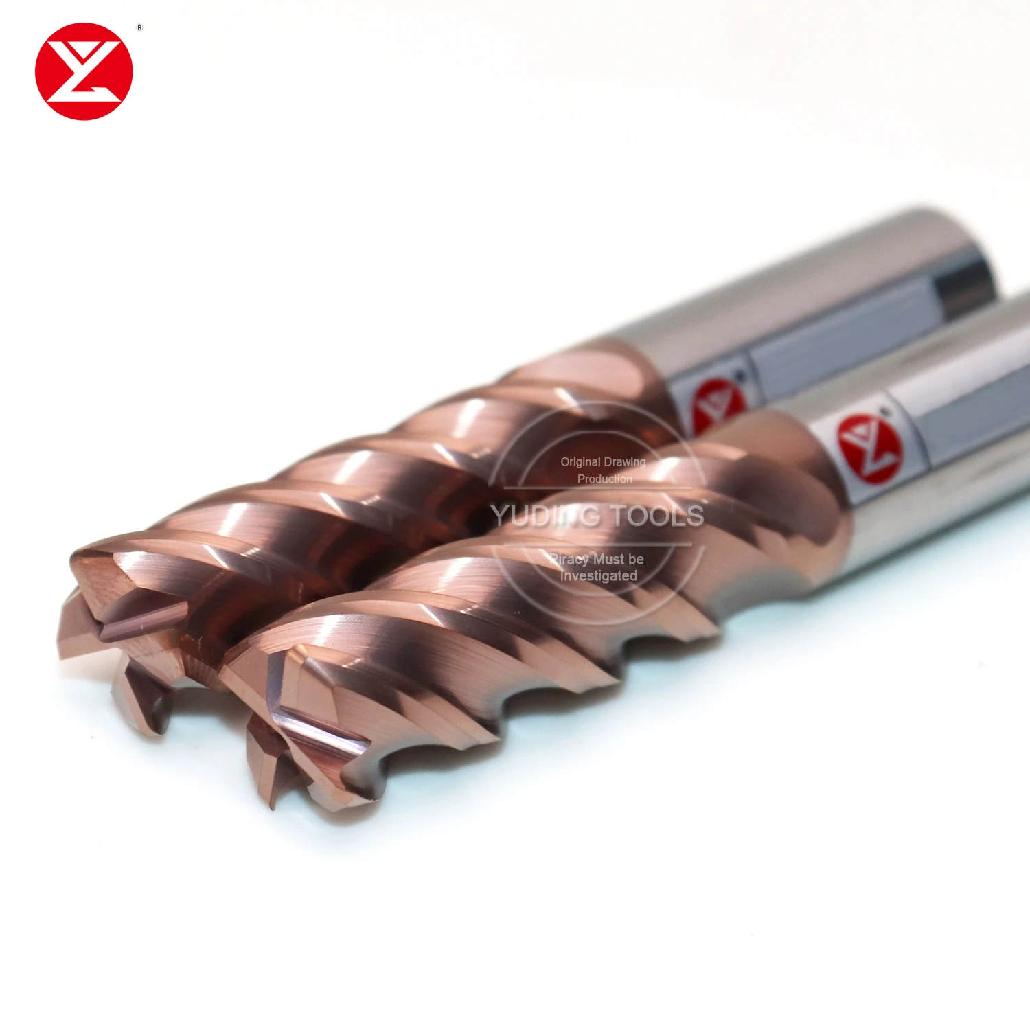 Carbide Tungsten Steel Milling Cutter High Performance End Mills With Corner Radius 4 Fluter Endmill R0.2 R0.5 R1.0 R2