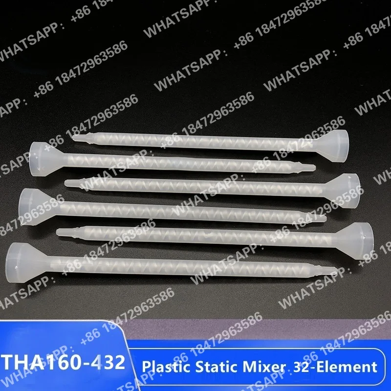 tha160-432-mc04-32-ミキシングノズル-ミキシングチューブ-プラスチック製スタティックミキサー-32エレメント