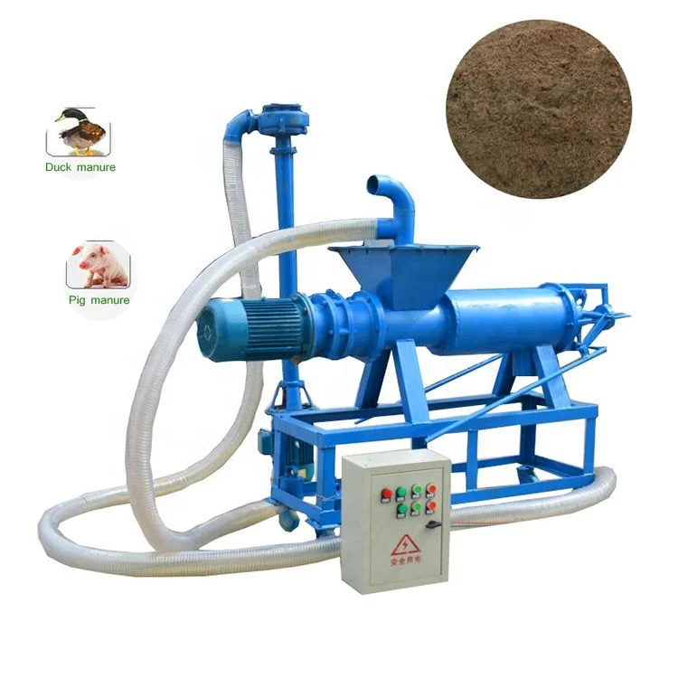 Solid Liquid Separation Manure Dry and Wet Separator Spent Grain Dewatering Drying Machine