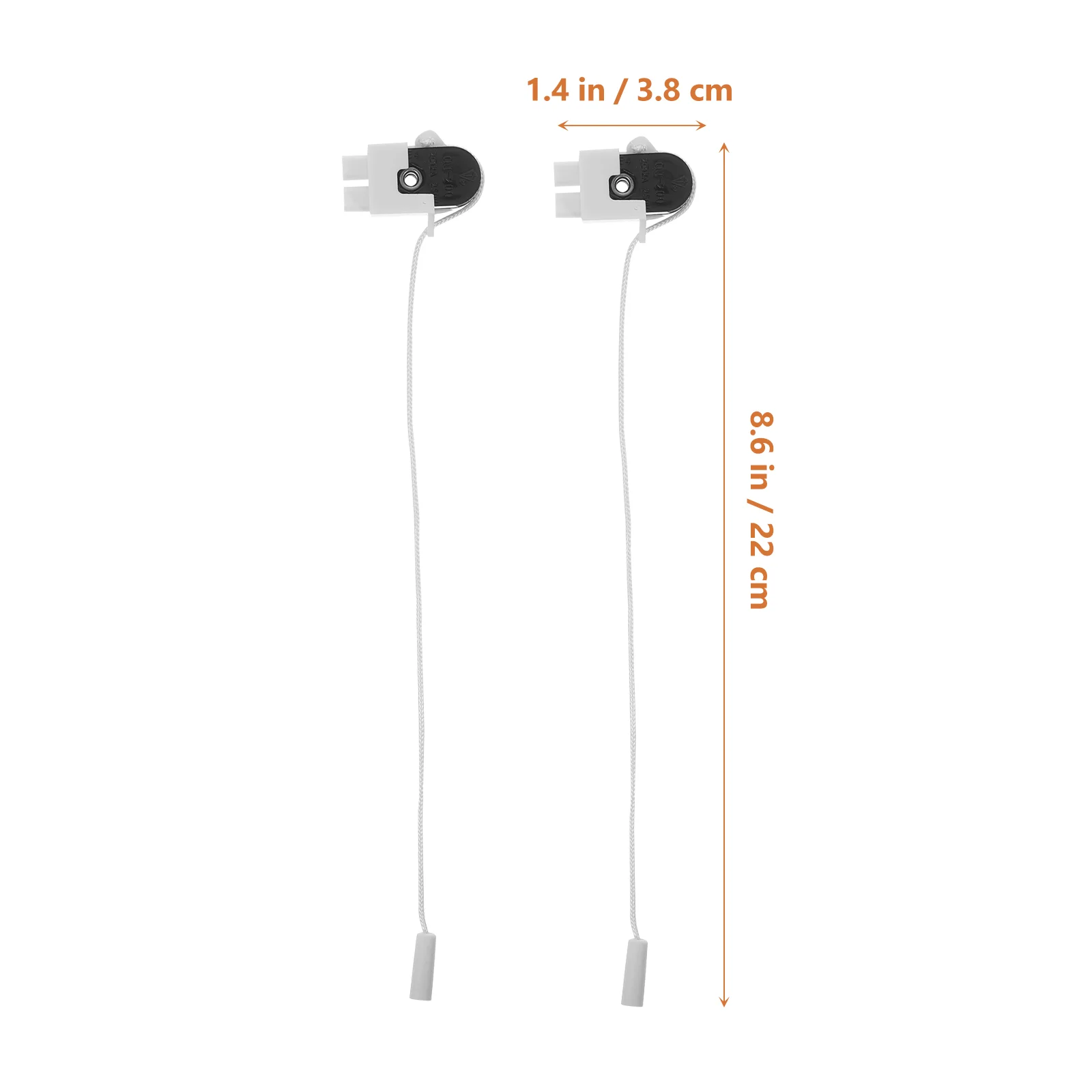3 Pcs Pull Cord Ceiling Fan Switch Wall Light Bathroom Pulls Outdoor Drawstring and Fitting image 3