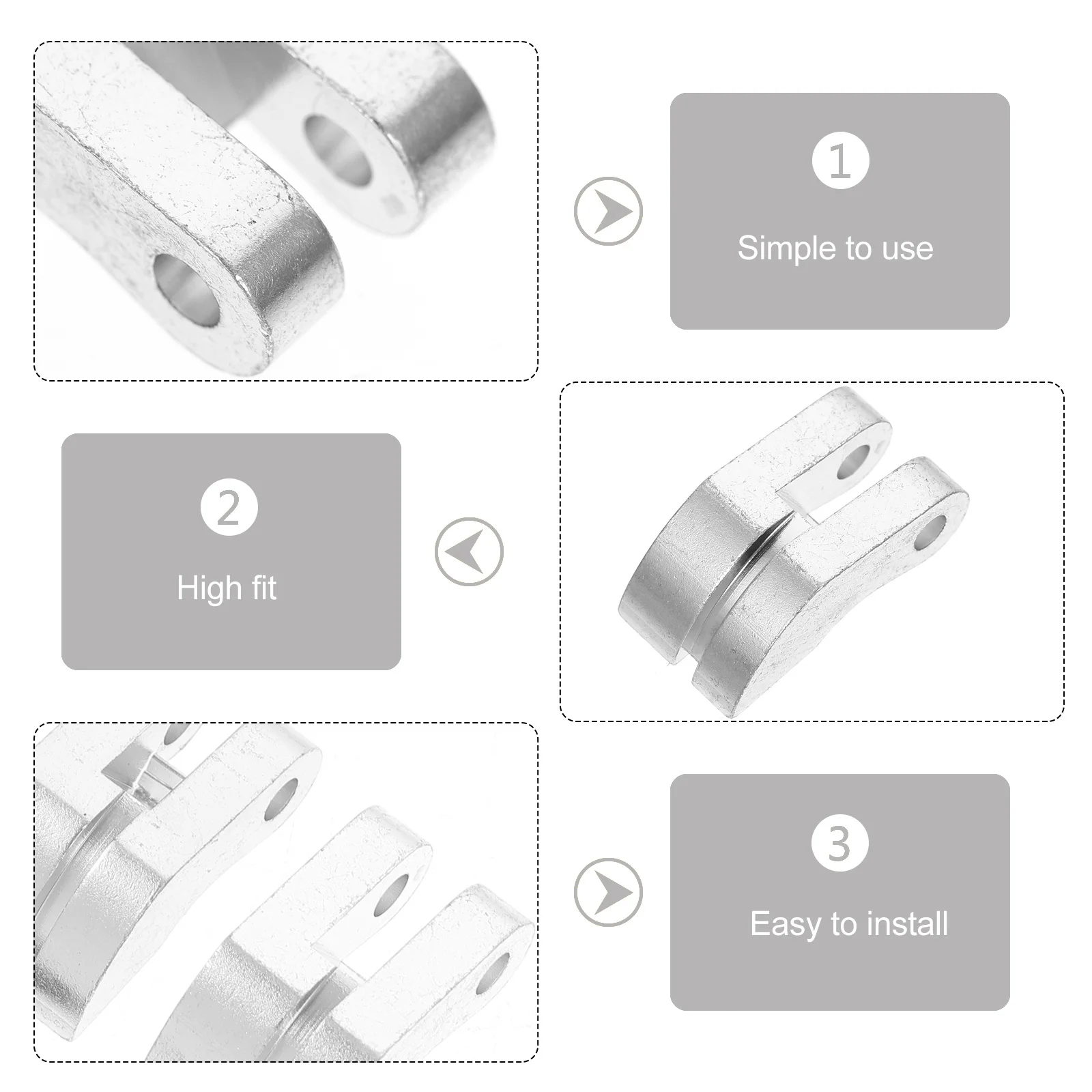 

6Sets Metal Clutch Shoe with Spring Kit for 1:8 Scale Engine Car Enhanced Durability Lightweight Design Professional Upgrade