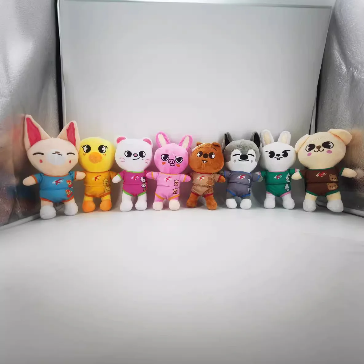 8 PCS/Set SKZOO 25cm plush stuffed toy cartoon anime doll for kids children Leeknow Hyunjin gift