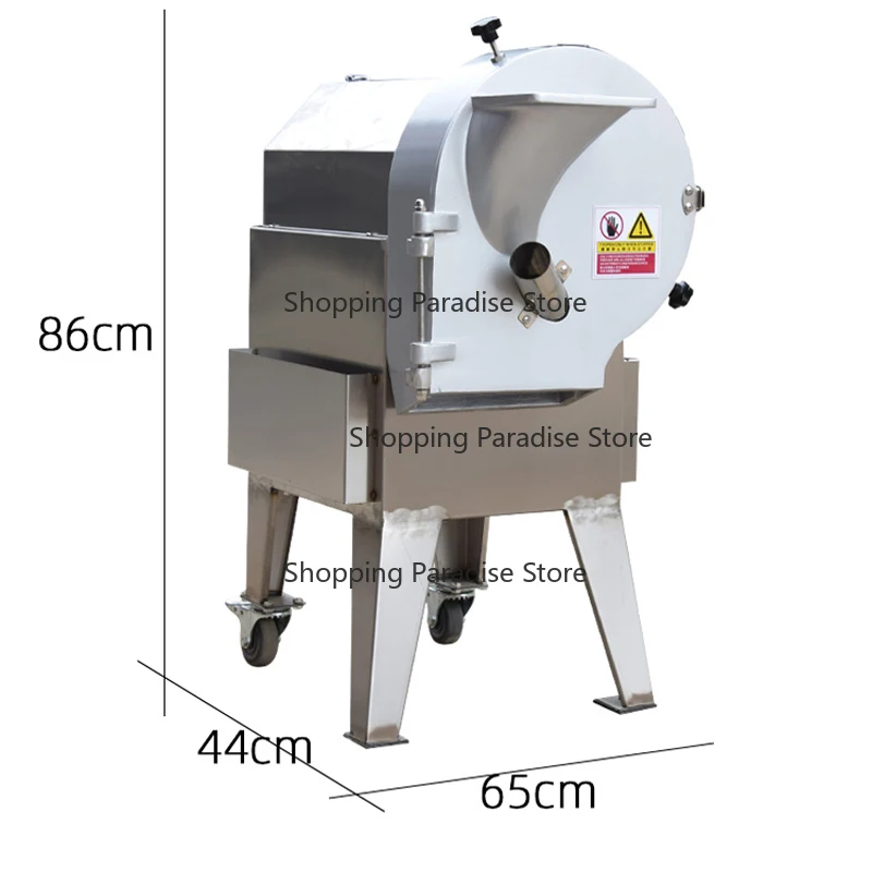 

Промышленный электрический измельчитель картофеля/овощей 300-800 кг/ч, машина для нарезки кубиками, соломкой и ломтиками