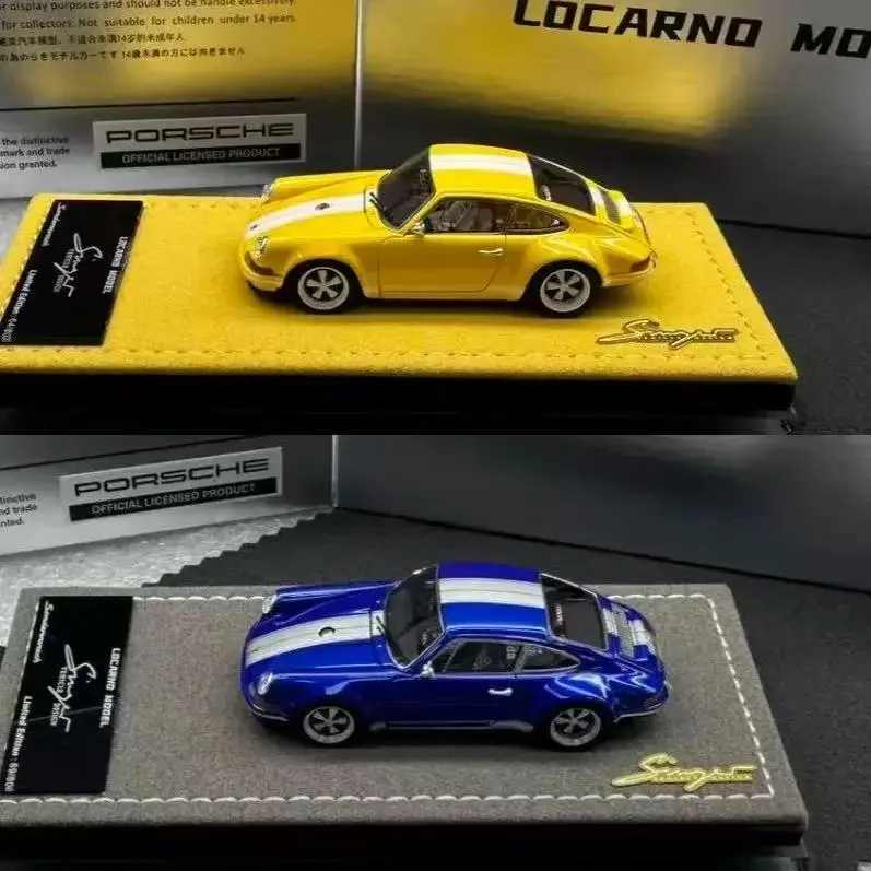 LM LOCARNO 1/64 964 Coupe Singer Resin Motor Vehicle Toy Die-casting Metal Model Collection Christmas Gift Gifts for Men