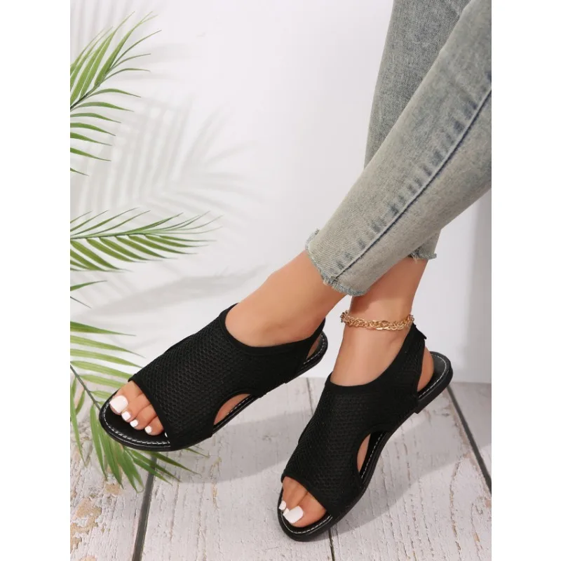 Plus Size Women\'s Shoes Summer 2023 Comfort Casual Sport Sandals Women Beach Wedge Sandals Women Platform Sandals Roman Sandals