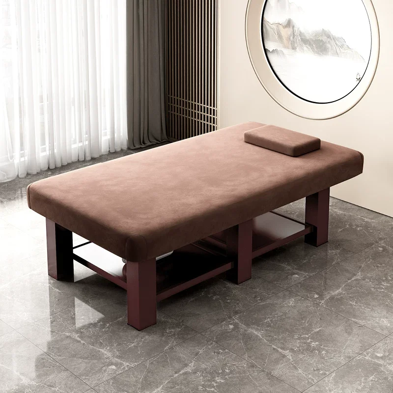 Large Solid Wood Beauty Bed Wide SAP Thai Massage Bed Special for Ear Picking Beauty Salon Health Club Special Bed