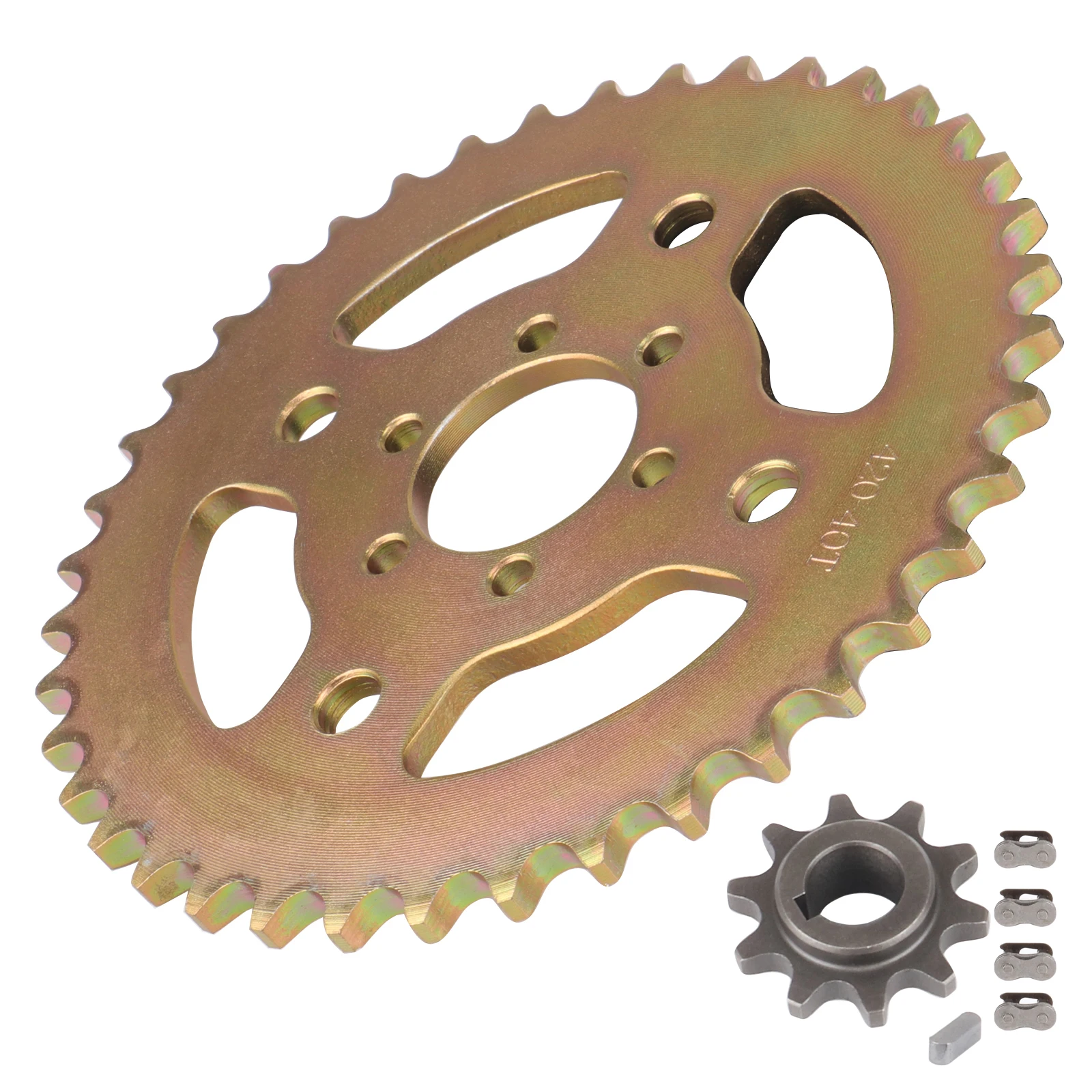 420 Chains 40T/50T/60T Teeth Motorcycle Chain Sprockets Rear Back Sprocket Cog For CT100U Mini Bi110cc 125cc 140cc Dirt Pit Bike