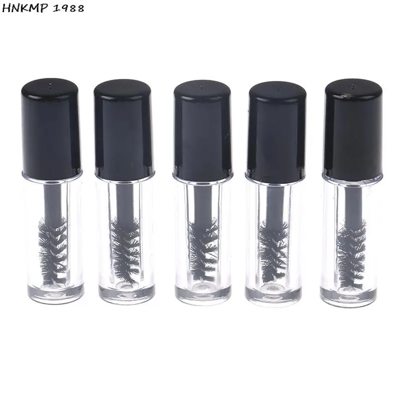 New Empty Mascara Bottles With Wand Refillable 5Pcs 0.8ml Empty Mascara Tube DIY Wand Eyelash Cream Container Liquid Bottle