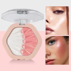 2-color Blush Palette 2 in 1 Eye Shadow Contouring Cream sparkle Lasting Waterproof No-smudge Highlight Multicolor Makeup Blush