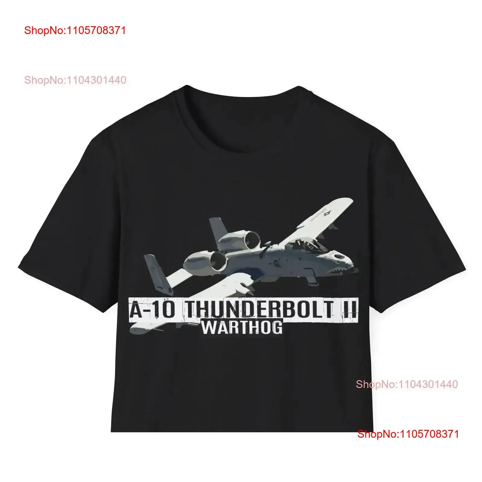 A 10 Thunderbolt II Warthog T Shirt Fighter Jet Aircraft Military Plane Aviation vintage Washed designer clothes Breathable