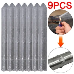 9/3Pcs Low Temperature Welding Rods Melt Copper Iron Stainless Steel Solder Rod for Soldering Aluminum Repairing Holes Agent Kit