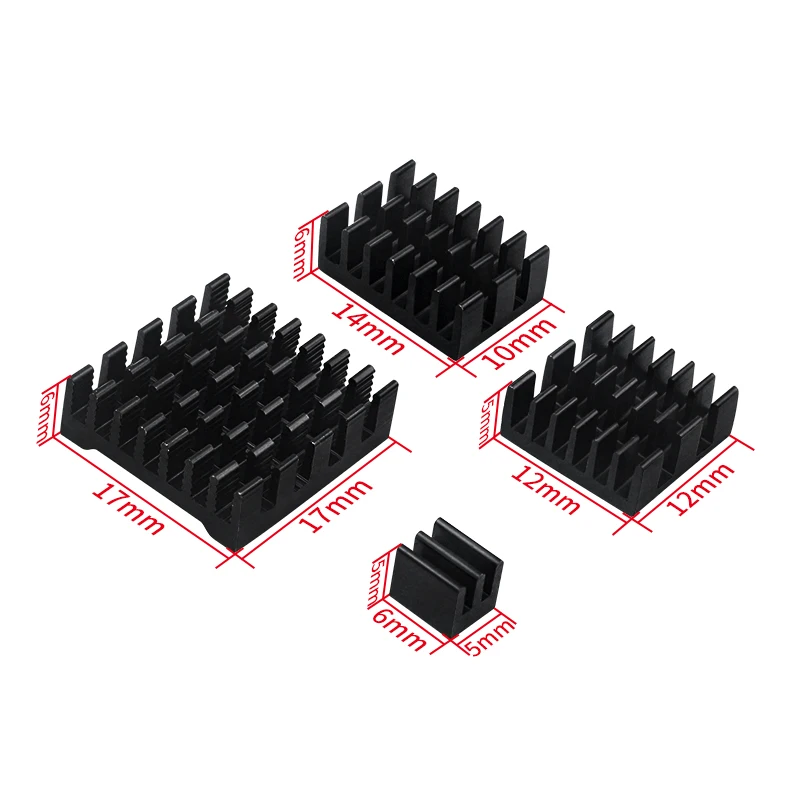 Raspberry Pi 5 disipador de calor de aluminio, Enfriador de CPU, radiador de refrigeración pasiva, negro, azul, plata, apto para RPi 5 Pi5