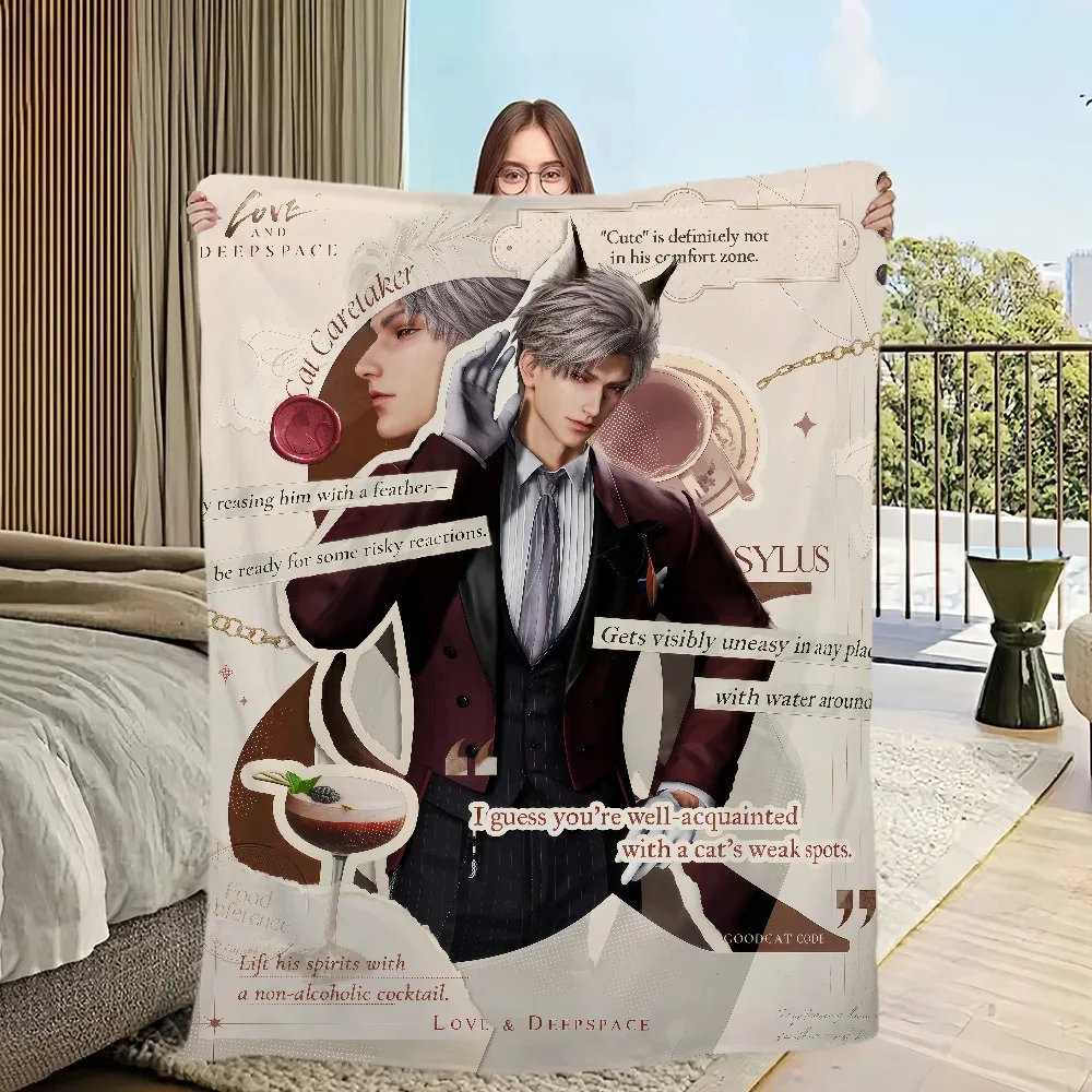 لعبة الحب والمساحة العميقة بطانية الفانيلا الناعمة مريحة لتزيين المنزل غطاء السرير دفء الشتاء بطانية أريكة ناعمة