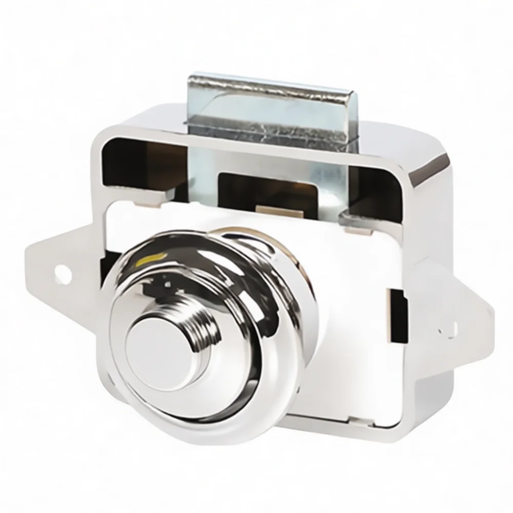 Cabinet Door Push Latch For RV Yacht Drawer Lock Handleless Furniture Hardware Press To Open Catch Marine Fitting