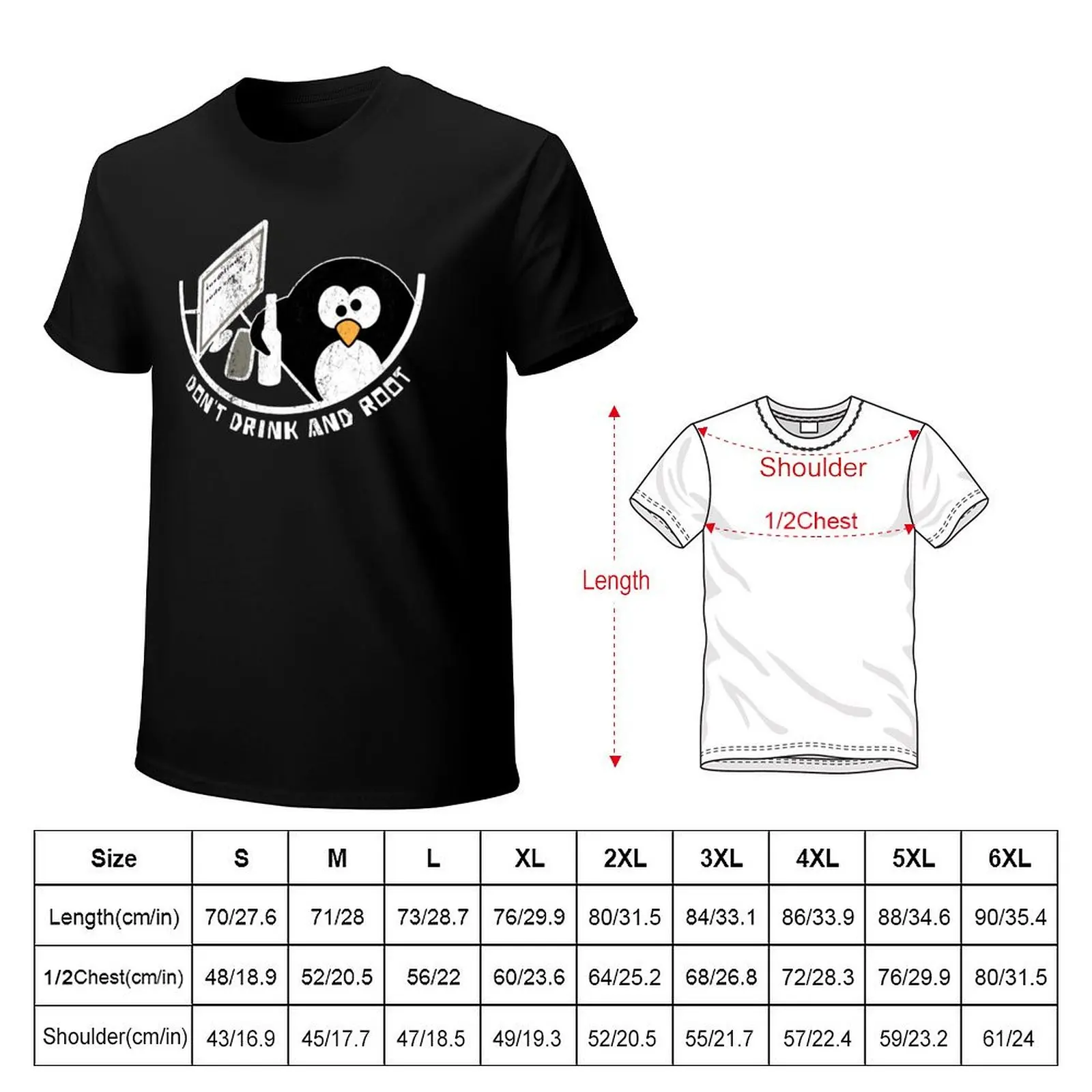 Don't drink and root vintage T-Shirt customs cotton man t-shirts Blouse men workout shirt