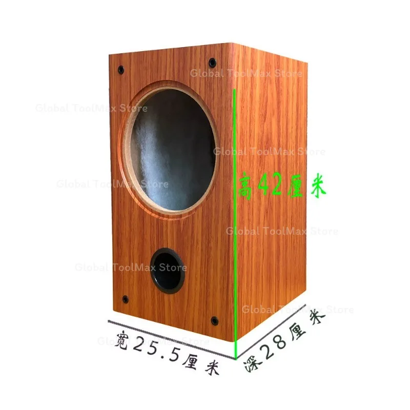 1pc 8 Inch Empty Wood Speaker Cabinet， Audiophile Grade DIY Enclosure for Full Range/Coaxial Drivers， Home & Car Audio