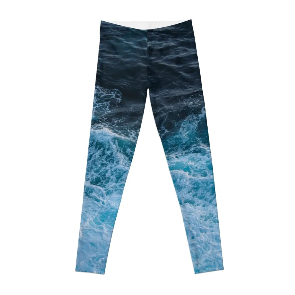 Blue Ocean Waves Leggings sportswear for gym Sweatpants Women's sportswear Womens Leggings