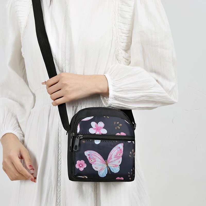 Men's and women's cross-body phone bags, mini handbags, Korean-style vertical style, versatile single-shoulder canvas bags