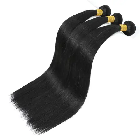 Peruvian Straight Virgin Hair Weave Bundles Human Hair Bundles Remy Hair Extensions 14-30 Inch Double Weft