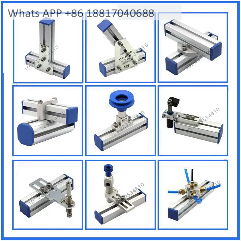 1PC  CRG manipulator air claw mounting bracket parallel clamp finger cylinder mounting seat SMBM industrial fixture accessories