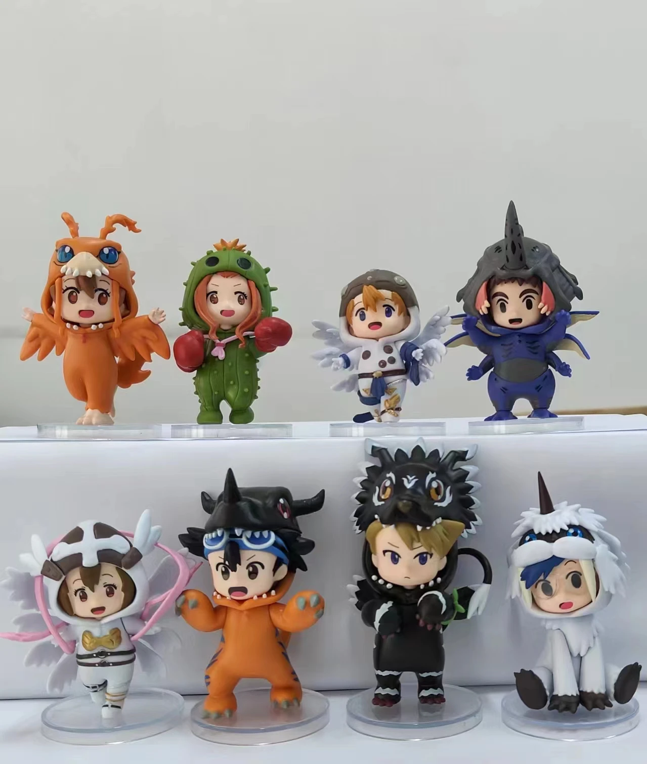 Alta calidad 8 unids/set Anime Digital Monster Digimon Cosplay lindo modelo de figura de acción juguetes para niños