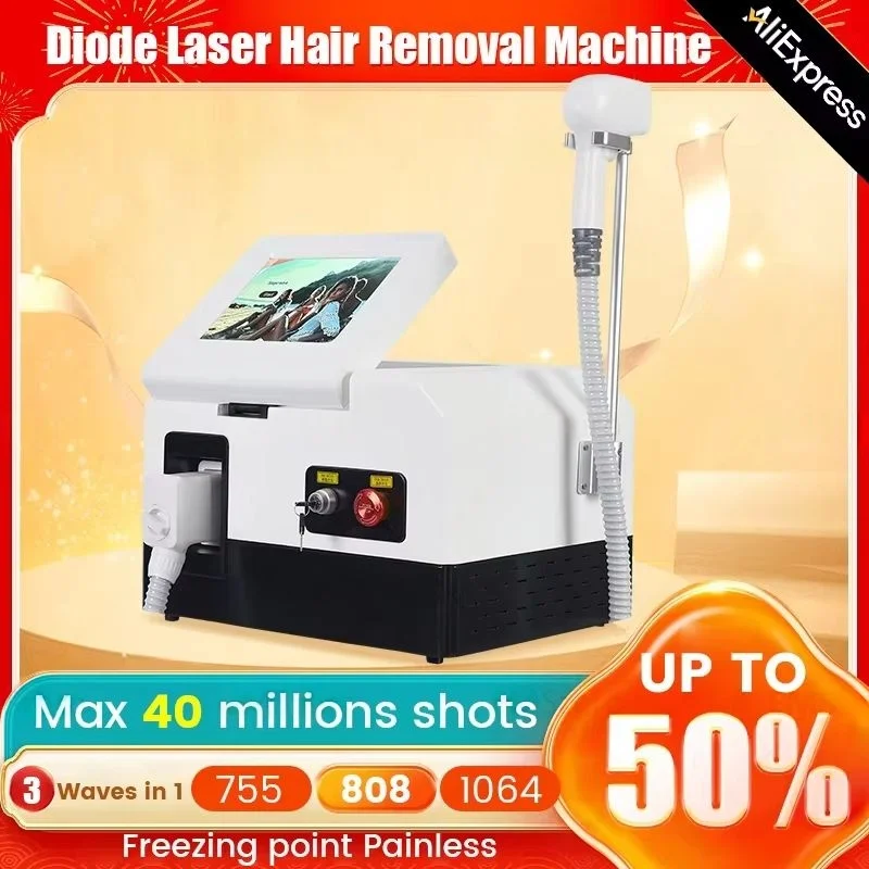 

2025 портативный 755 808 1064 нм 3 длины волны машина для удаления волос охлаждающая головка безболезненное устройство для лазерной эпиляции