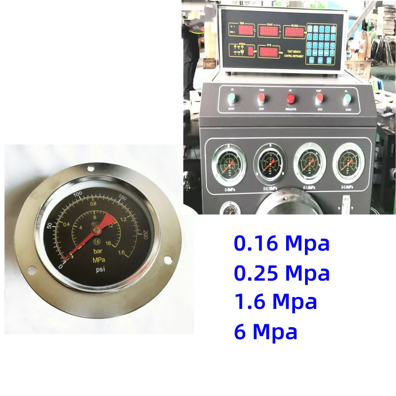 

Дизельный испытательный манометр 0,16/0,25/1,6/6 МПа, диаметр 133 мм, с 2-метровыми шлангами 4x6